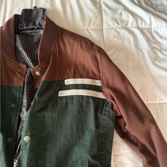 Natural tones bomber jacket - Picture 2 of 4